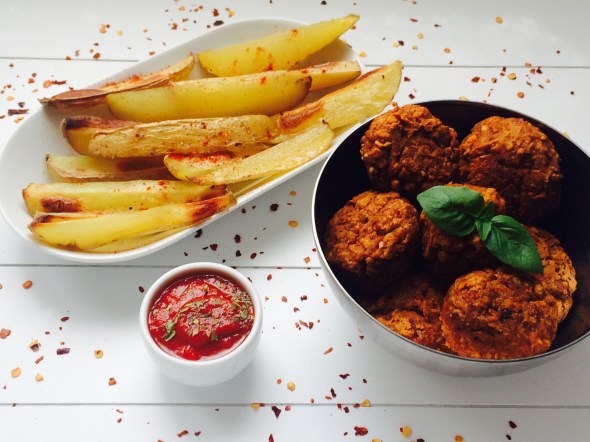 Albóndigas de lentejas deliciosamente sano (2)